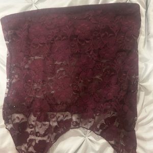 Brand new with tags burgundy floral tube top from URBAN